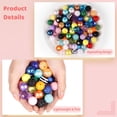 thumbnail image 3 of 100 PCS Perles d'Artisanat, 0,8 Pouces Rond Strass, Acrylique, Perles de Résine pour Stylos, Perles de Bijoux Colorés Bricolage Faisant des Fournitures, 3 of 5