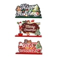thumbnail image 1 of Naiovety Cartel de de Navidad Signo decorativo de Papá Noel Muñeco de nieve antideformado Decoración de para vacaciones Cena de Navidad Kits de decoración para fiestas Naiovety HA016114-00, 1 of 1