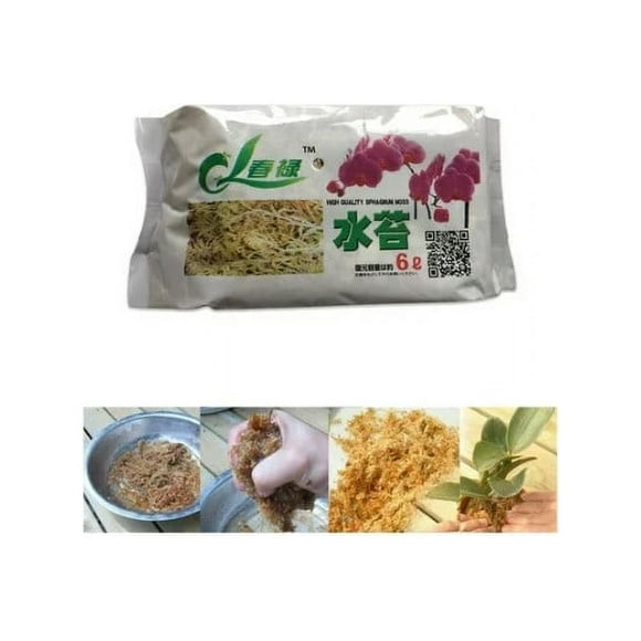 Sphagnum Moss - Moisturizing Peat Dry Moss - Nutrition Organic Fertilizer For Phalaenopsis Orchid Musgo Garden Supplies Soilless Culture Fertilizer Substrate Soil