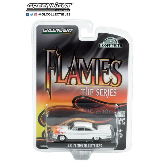 Greenlight 1:64 Flames The Series 1957 Plymouth Belvedere Hobby Exclusive