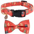 thumbnail image 1 of Collar navideño para perros de algodón con pajarita para perros pequeños, medianos y grandes, 1 of 7