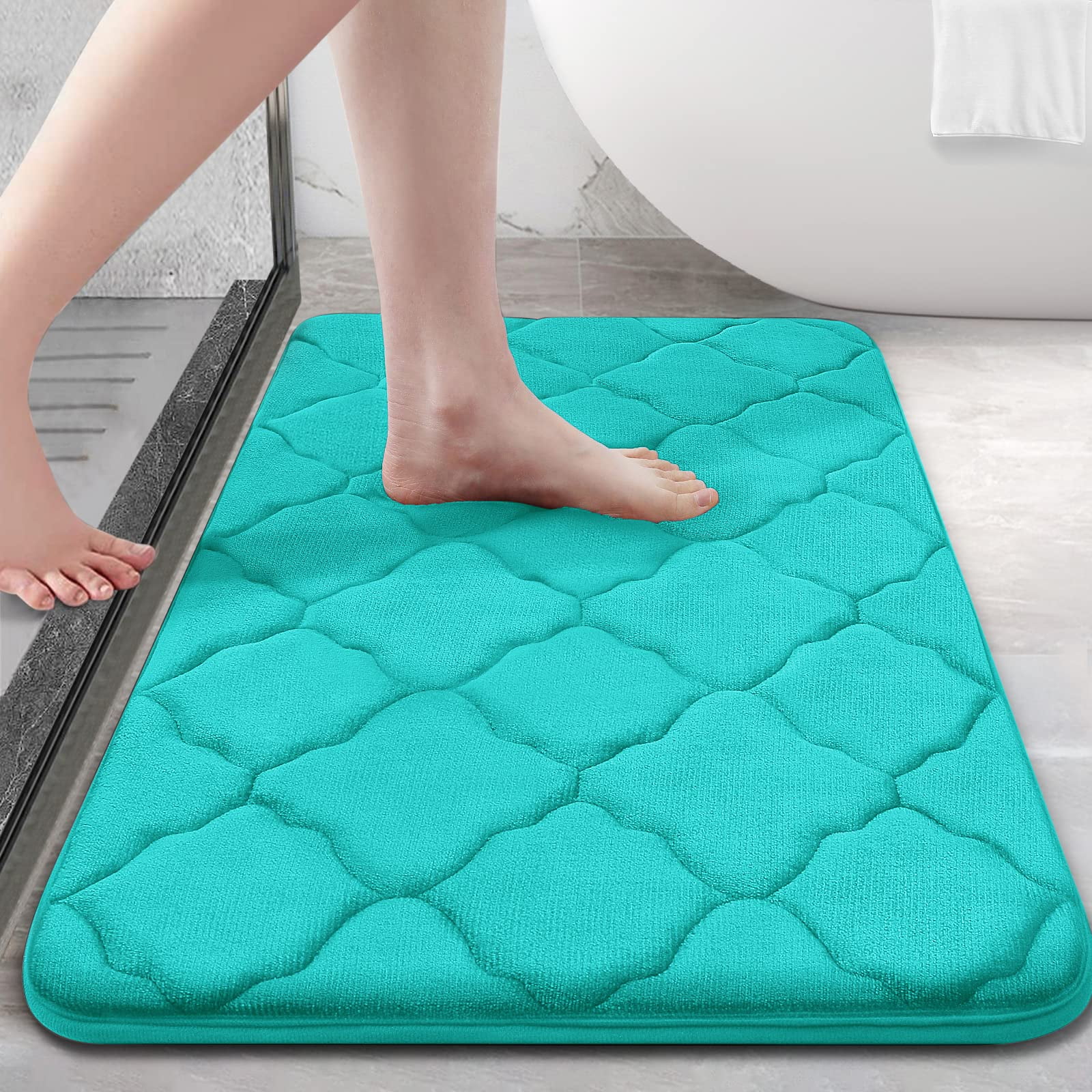 Buganda Memory Foam Bath Mat, Ultra Soft Non Slip and Absorbent