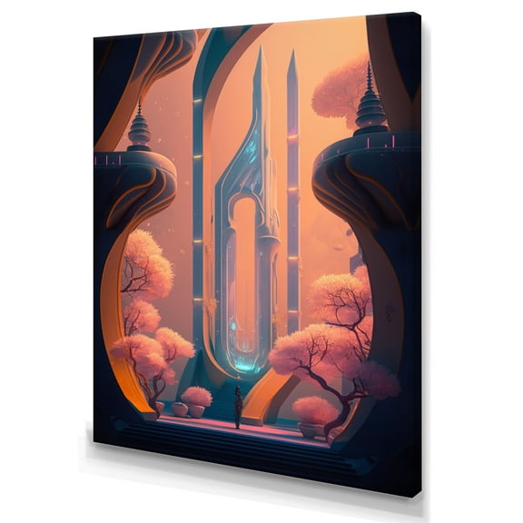 Designart Architectural Designs For The Future I Canvas Wall Art