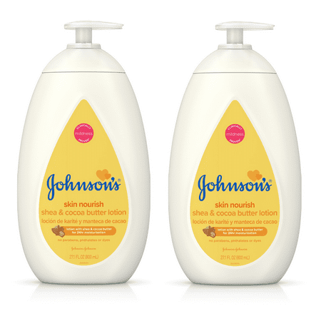 - (2 pack) Johnson’s Dry Skin Baby Lotion with Shea & Cocoa Butter, 27.1 fl. oz