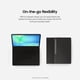 thumbnail image 4 of Funda tipo libro con teclado para Samsung Galaxy Tab S10 FE+, color negro, 4 of 9