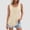 Beige, variant on Tqcoqu Women's Lightweight Breathable Pleated Tank Top, Scoop Neck Sleeveless Curved Hem Casual Tunic,Army Green,Women's S-XXXXXL