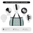 thumbnail image 4 of Balery Cute Corgi Head Bolsa de Gimnasio para Mujeres, Bolsa de Viaje con Bolsillo Húmedo, Bolsa de Fin de Semana para Mujeres, Bolsa de Viaje Resistente al Agua, 4 of 7