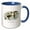 Blue/White, variant on 3drose, Common Goldeneye by John James Audubon, 11oz Mug