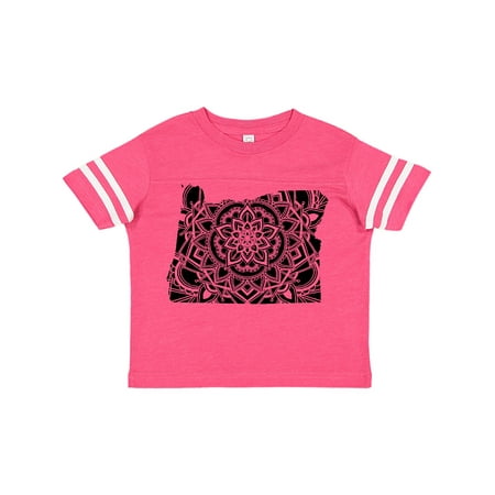 

Inktastic Oregon Silhouette Mandala Gift Toddler Boy or Toddler Girl T-Shirt