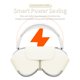 thumbnail image 4 of Case wigmoa SY-K Smart Funda para AirPods Max 1/2 Starlight blanca, 4 of 7