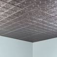 thumbnail image 2 of FASÄDE Traditional 4 Decorative Vinyl 2ft x 2ft Lay in Ceiling Panel in Brushed Nickel (5 Pack), 2 of 5