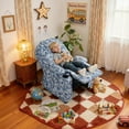 thumbnail image 4 of MCombo Big Kids Recliner for Ages 3+, Child Reclining Chair with Cup Holders, Fabric, Camouflage, 4 of 12