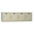 thumbnail image 1 of Hallowell U1482-4WM-PT Hallowell Premium Locker, 48 in. W x 18 in. D x 14.75 in. H, 729 Parchment, 4-Wide Wall Mount, , Knock-Down, 1 of 1
