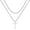 Silver, variant on Cross Necklace for Men, Gold Silver Black Stainless Steel Mens Cross Necklaces Layered Rope Chain Box Chain Cross Pendant Necklace for Men Cross Chain Necklace for Men 16-24 Inch
