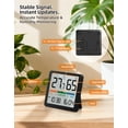 thumbnail image 5 of VOCOO Humidity Gauge Indoor Thermometer - Digital Indoor Humidity Sensor Room Thermometer with Temperature Humidity Monitor, Accurate Hygrometer Temp Meter for Home Greenhouse Wine Cellar, 5 of 11