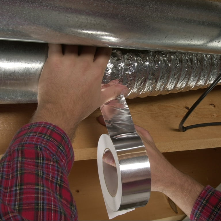 Duck Brand 1.88 in. x 45 yd. Silver Aluminum Foil HVAC Repair Tape