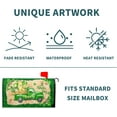 thumbnail image 5 of Happy St Patricks Day Mailbox Cover Lucky Shamrock Truck Magnetic Mailbox Covers Lucky Clover Green Mailbox Welcome Large Post Letter Box Covers Garden Yard Home Decor for Outside 21" x18", 5 of 6