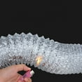 thumbnail image 6 of 4in x 9.8ft Dryer Vent Duct Hose, Flexible Insulated Air Ducting, Vent Hose Aluminum Foil with 2 Clamps for HVAC Ventilation, Black, 6 of 9