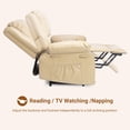 thumbnail image 2 of Power Lift Recliner Chair - Heat and Massage,Adjustable Back and Legs,Pu Leather Lift Chair Designed for The Elderly and People with Mobility Impaired with Remote Control and Side Pocket, 2 of 7