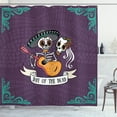 thumbnail image 1 of Ambesonne Day of the Dead Shower Curtain, Music Performance, 69"Wx84"L, Multicolor, 1 of 3