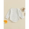 thumbnail image 4 of Suealasg Infant Newborn Boys Girls Bubble Romper 3M 6M 12M 18M Long Sleeve Guitar Print Bodysuit Baby Boys Girls Spring Fall One Piece Playsuit, 4 of 8