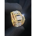 thumbnail image 6 of Pave 1.93 Cts Marquise Baguette Round Cut Diamonds Hip-Hop Mirco Paved Ring In Fine 14K Yellow Gold, 6 of 13