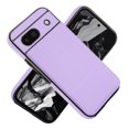 thumbnail image 3 of Compatible with Google Pixel 8a Case, with PU Leather Credit Card Holder Magnetic Back Stand Rugged Slot Mobile Flip Purse Phone Cover for Google Pixel 8a Women Men - Lightpurple, 3 of 7