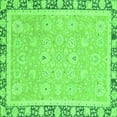 thumbnail image 1 of Ahgly Company Indoor Square Oriental Green Traditional Area Rugs, 4' Square, 1 of 4