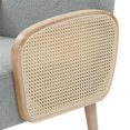 thumbnail image 6 of Partner Furniture Teddy Fleece Fabric Demarest Accent Chair in Gray Color, 6 of 9