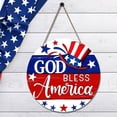 thumbnail image 5 of Fwttom 4Th of July Decorations, Independence Day Wooden Door Pendant Home Decoration Party Props, 5 of 9