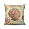 thumbnail image 2 of Experience Nautical Luxury: Set of 2 Ocean Coral 18x18 inch Seashell Starfish Throw Pillow Covers for Your Space., 2 of 7