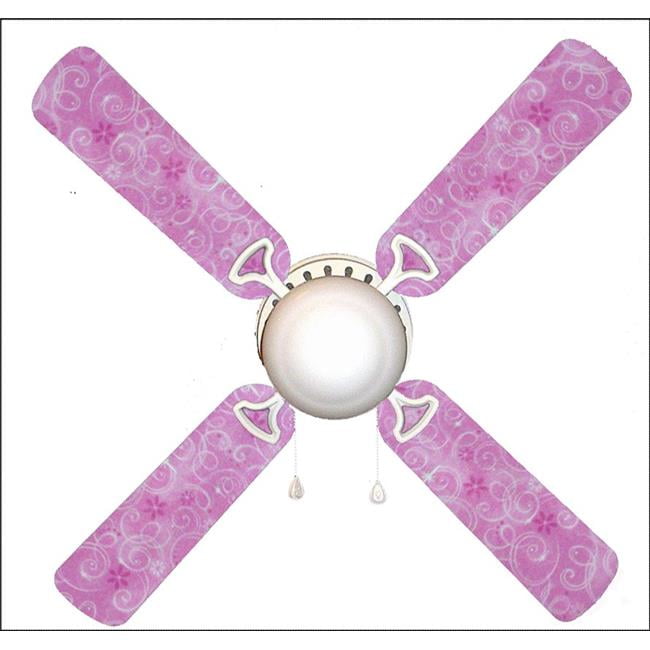 888 Cool Fans F42 0001087 42 In Pink Sparkle Princess 4 Blades