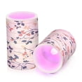 thumbnail image 7 of Yayeee Flameless Candles with Remote Flickering Battery Operated Multi Color Changing, Beige Geometric, 7 of 7