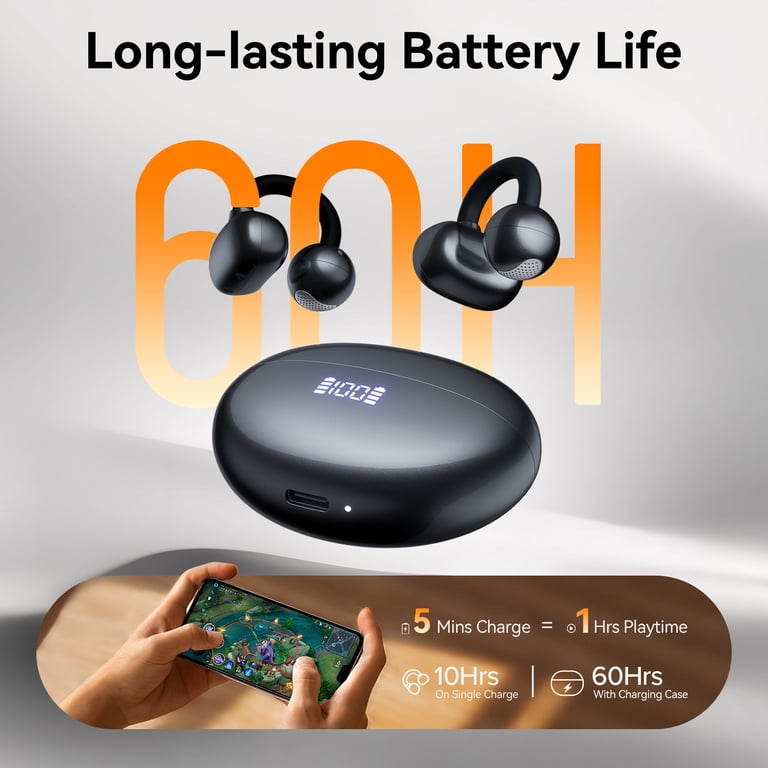 VEATOOL Clip-On Bone Conduction Open Ear Headphones photo 4