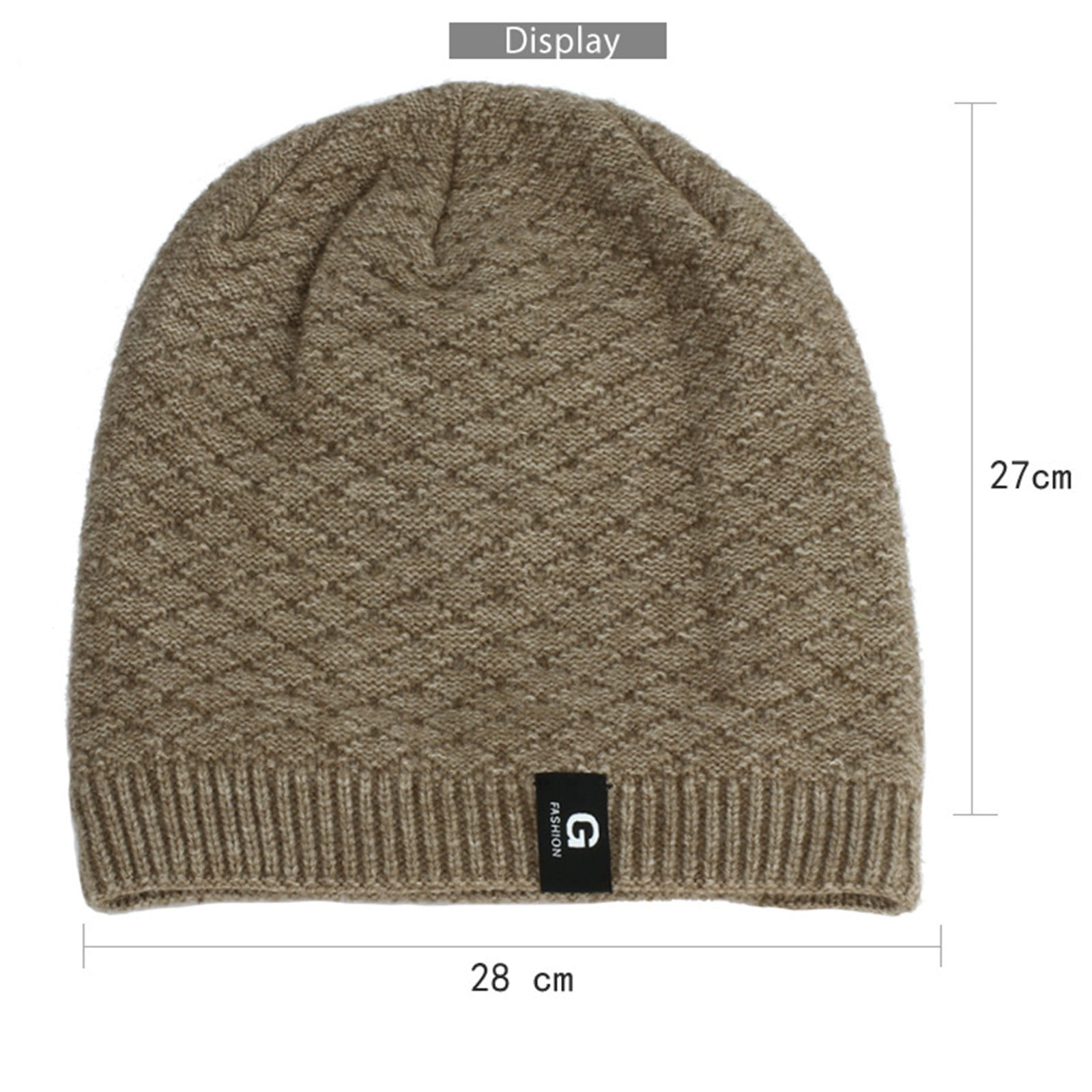 GZWYHT Beanies,Beanie Hats Womens And Mens Diamond Check Sweater