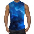 thumbnail image 1 of zfhfof Débardeurs Graphiques pour Hommes Motif Imprimé Sans Manches T-Shirts de Musculation Été Col Rond Chemise de Plage Décontractée, 1 of 5