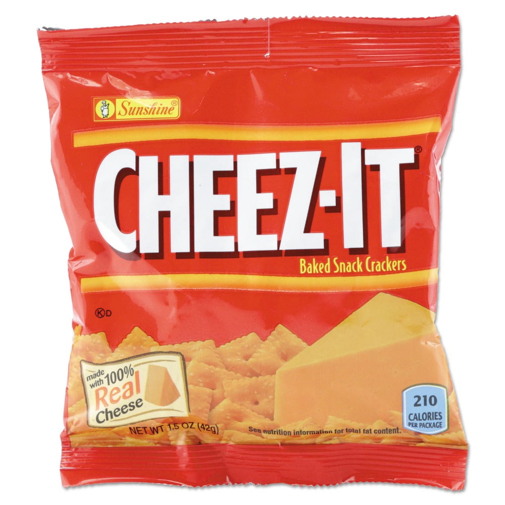 Sunshine 2410010201 1.5 oz. Pack Cheez-it Crackers - Original (45 /Carton)