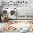 thumbnail image 5 of ODIKA 4'x6' Machine Washable Non-Slip Area Rug, Charming Rose Garden Bloom High Traffic Rug, Pink, 220880, 5 of 7