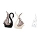 thumbnail image 5 of Elegante Conjunto De Figuras De Resina De Cisne De Cerámica Y Llama Abstracta, Colección Moderna De Esculturas De Escritorio Para Estanterías, Aniversarios, Chimeneas, Decoración De Oficina., 5 of 8