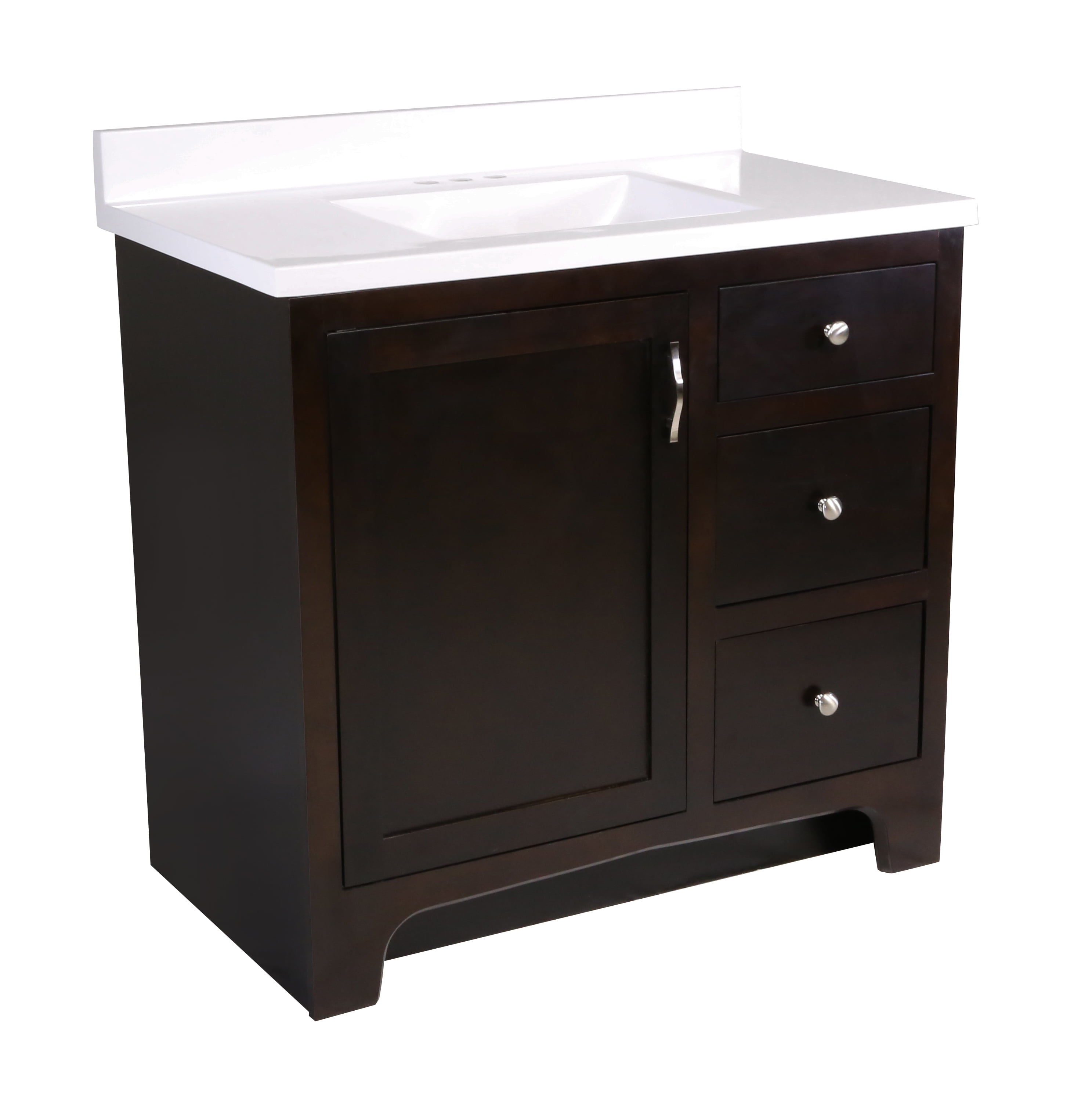 Design House 612572 Ventura Espresso 1Door Vanity with Single