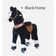 thumbnail image 1 of Caballo PonyCycle Negro con pezuña blanca Ux326, 1 of 2