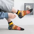 thumbnail image 2 of Pofeuu Psychedelic Band Hotdog Art Print 30cm Socks, Adult Running Hiking Socks for Youth and Adult, 2 of 7