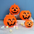 thumbnail image 3 of Cubo de dulces de calabaza para fiesta de Halloween, olla de azúcar con asa, accesorios de decoración de plástico portátiles, regalo para niños, decoración del hogar, 3 of 4
