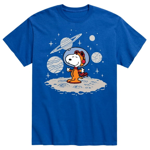 Peanuts - Snoopy Planets And Starfield - Men's Short Sleeve Graphic T-Shirt