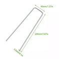 thumbnail image 5 of Pack Of 50 Galvanised Steel U Shaped Garden Securing Pegs, 5 of 5