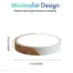 thumbnail image 3 of Lámpara de techo LED de 24 W, luz blanca fría, 6000 K, 2400 lm, modernas luces de techo LED redondas de madera para interiores, ?30 para sala de estar, cocina, comedor, pasillo, oficina en casa,, 3 of 4