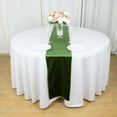 thumbnail image 3 of Efavormart 12" x 107" Olive Green Premium Velvet Table Runner For Wedding Party Decor, 3 of 6