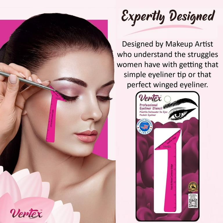 Vertex Beauty Perfect Eyeliner Stencil Kit - Waterproof Gel Stamp Pen, Angled Eye Makeup Brush, Cat Eye Tool Helper - Walmart.com vertex-beauty-perfect-eyeliner-stencil-kit-waterproof-gel-stamp-pen-angled-eye-makeup-brush-cat-eye-tool-helper-walmart-com