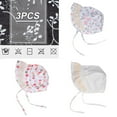 thumbnail image 4 of Lindo Gorro de Nacimiento para Bebé Gorro de Algodón Suave para Bebé Recién Nacido para Niñas de 3 a 6 Meses, Talla M,M, 4 of 5