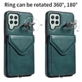 thumbnail image 3 of Allytech Galaxy A22 4G Case Wallet with Cards Holder & Detachable Shoulder Strap, Ring Holder Kickstand Vintage PU Leather Shockproof Wallet Case Cover for Samsung Galaxy A22 4G - Green, 3 of 14